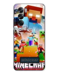 Чохол для OPPO Reno 12 з картинкою «Minecraft герої гри»