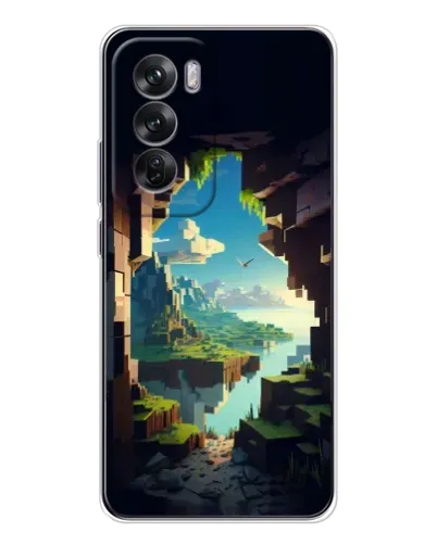 Чохол для OPPO Reno 12 з картинкою «Вид з печери»
