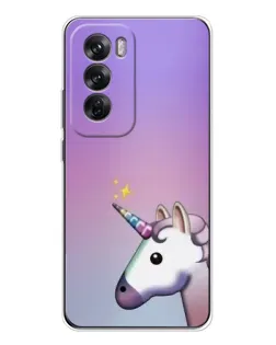 Чехол для OPPO Reno 12 с картинкой «Единорог градиент» Чехол для OPPO Reno 12 с картинкой «Единорог градиент»