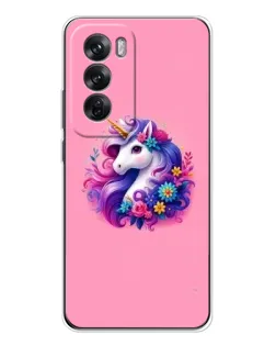 Чехол для OPPO Reno 12 с картинкой «Сказочный единорог»
