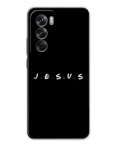 Чехол для OPPO Reno 12 с картинкой «Точки веры J.E.S.U.S.» Чехол для OPPO Reno 12 с картинкой «Точки веры J.E.S.U.S.»