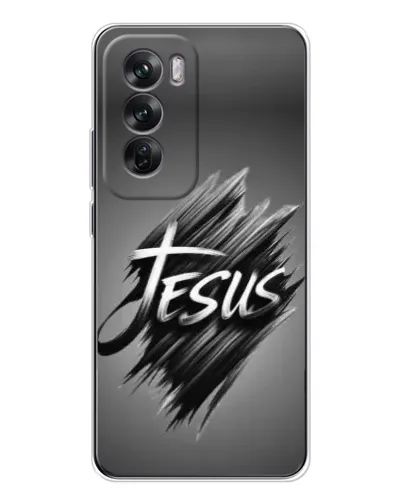 Чехол для OPPO Reno 12 с картинкой «Надпись Jesus Graffiti» Чехол для OPPO Reno 12 с картинкой «Надпись Jesus Graffiti»