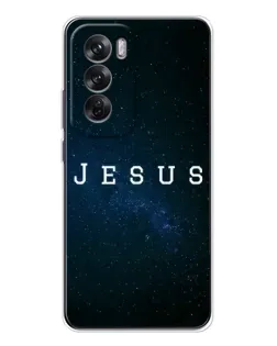 Чехол для OPPO Reno 12 с картинкой «Звездное небо Jesus»