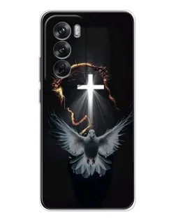 Чехол для OPPO Reno 12 с картинкой «Голубь и Свет»