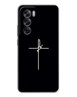 Чохол для OPPO Reno 12 з картинкою «Тонкий хрест»
