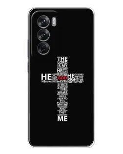Чохол для OPPO Reno 12 з картинкою «Текстовий хрест»