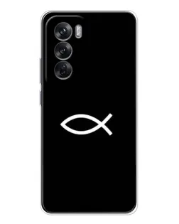 Чохол для OPPO Reno 12 з картинкою «Символ риби Jesus»