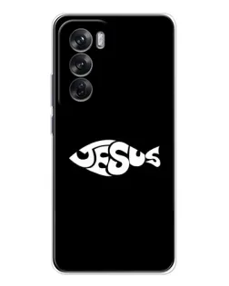 Чохол для OPPO Reno 12 з картинкою «Риба  Jesus»