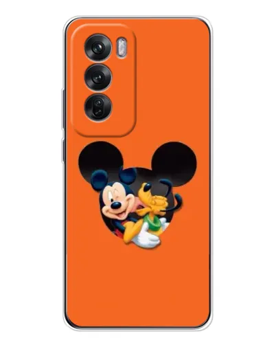 Чехол для OPPO Reno 12 с картинкой «Сердце Микки Минни» Чехол для OPPO Reno 12 с картинкой «Сердце Микки Минни»