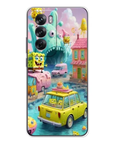 Чехол для OPPO Reno 12 с картинкой «Монстр-трак приключения»