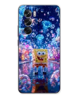Чехол для OPPO Reno 12 с картинкой «Неоновый океан»