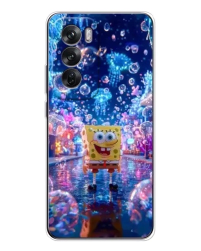 Чехол для OPPO Reno 12 с картинкой «Неоновый океан»