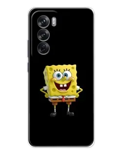 Чехол для OPPO Reno 12 с картинкой «Классический Губка Боб»
