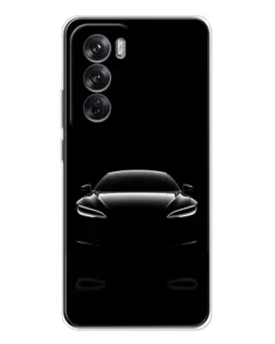 Чехол для OPPO Reno 12 с картинкой «Силуэт Tesla Night» Чехол для OPPO Reno 12 с картинкой «Силуэт Tesla Night»