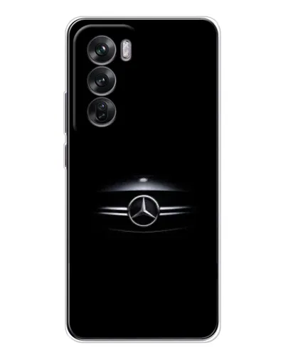 Чехол для OPPO Reno 12 с картинкой «Mercedes — абстрактные линии»