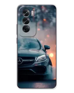 Чехол для OPPO Reno 12 с картинкой «Mercedes — ночной город» Чехол для OPPO Reno 12 с картинкой «Mercedes — ночной город»