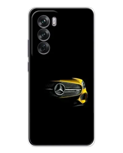 Чехол для OPPO Reno 12 с картинкой «Mercedes — ретро стиль»
