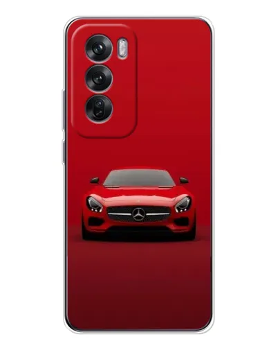 Чехол для OPPO Reno 12 с картинкой «Красный Mercedes AMG»