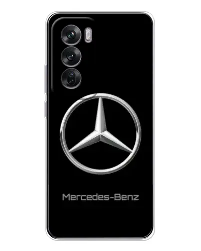 Чехол для OPPO Reno 12 с картинкой «Mercedes Silver Logo»