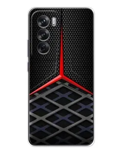 Чехол для OPPO Reno 12 с картинкой «Mercedes Carbon Grid»