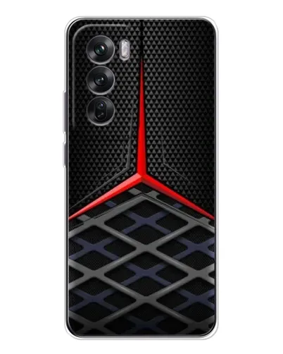 Чехол для OPPO Reno 12 с картинкой «Mercedes Carbon Grid»