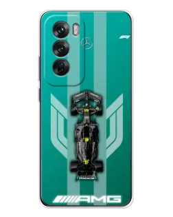 Чехол для OPPO Reno 12 с картинкой «Mercedes AMG Petronas»