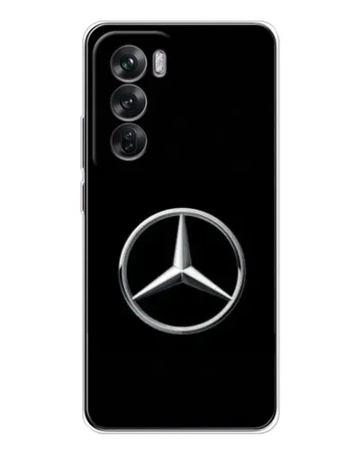 Чехол для OPPO Reno 12 с картинкой «Mercedes классический лого»