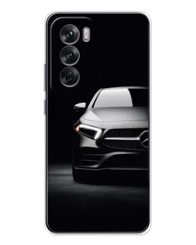 Чехол для OPPO Reno 12 с картинкой «Свет фар Mercedes»