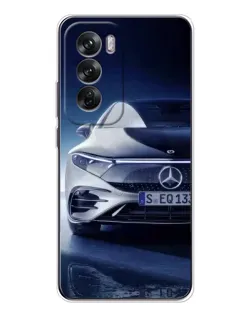Чехол для OPPO Reno 12 с картинкой «Mercedes EQ — будущее»