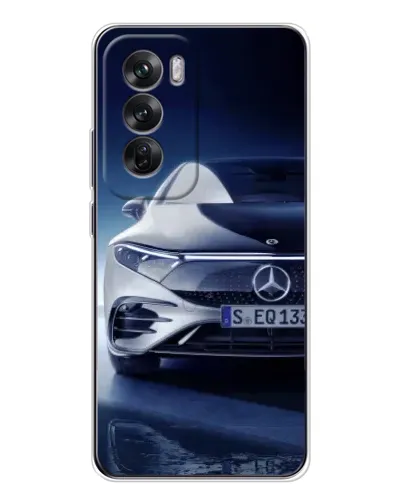 Чехол для OPPO Reno 12 с картинкой «Mercedes EQ — будущее»