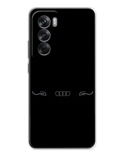 Чехол для OPPO Reno 12 с картинкой «Audi — световой подпись» Чехол для OPPO Reno 12 с картинкой «Audi — световой подпись»