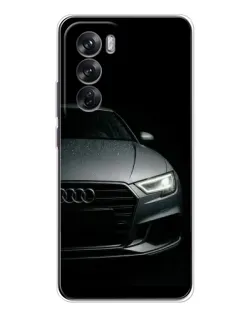 Чехол для OPPO Reno 12 с картинкой «Audi — детализация кузова» Чехол для OPPO Reno 12 с картинкой «Audi — детализация кузова»