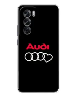 Чехол для OPPO Reno 12 с картинкой «Логотип Audi Heart» Чехол для OPPO Reno 12 с картинкой «Логотип Audi Heart»