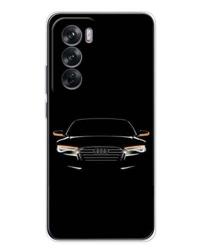 Чехол для OPPO Reno 12 с картинкой «Audi — ночной контур» Чехол для OPPO Reno 12 с картинкой «Audi — ночной контур»