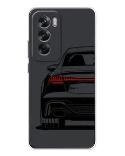 Чехол для OPPO Reno 12 с картинкой «Задняя часть Audi — арт»