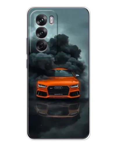 Чехол для OPPO Reno 12 с картинкой «Audi в облаках дыма» Чехол для OPPO Reno 12 с картинкой «Audi в облаках дыма»