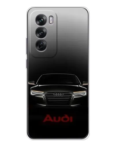 Чехол для OPPO Reno 12 с картинкой «Audi — градиентный контур» Чехол для OPPO Reno 12 с картинкой «Audi — градиентный контур»
