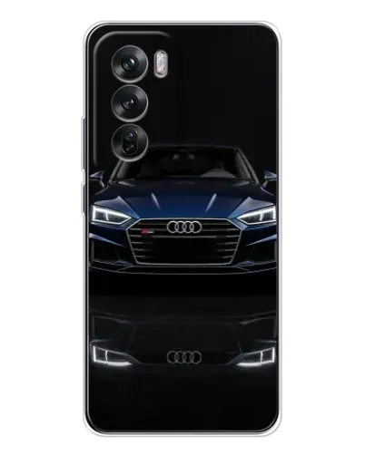 Чехол для OPPO Reno 12 с картинкой «Audi — ночное отражение» Чехол для OPPO Reno 12 с картинкой «Audi — ночное отражение»
