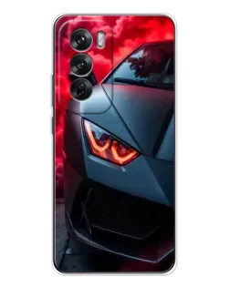 Чехол для OPPO Reno 12 с картинкой «Lamborghini красное сияние» Чехол для OPPO Reno 12 с картинкой «Lamborghini красное сияние»