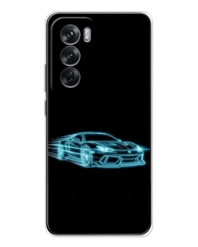 Чехол для OPPO Reno 12 с картинкой «Неоновый контур Lamborghini» Чехол для OPPO Reno 12 с картинкой «Неоновый контур Lamborghini»