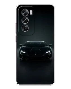 Чехол для OPPO Reno 12 с картинкой «Черный Lamborghini Aventador» Чехол для OPPO Reno 12 с картинкой «Черный Lamborghini Aventador»