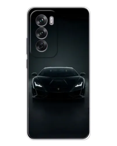 Чехол для OPPO Reno 12 с картинкой «Черный Lamborghini Aventador» Чехол для OPPO Reno 12 с картинкой «Черный Lamborghini Aventador»
