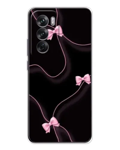Чехол для OPPO Reno 12 с картинкой «Розовые ленты»