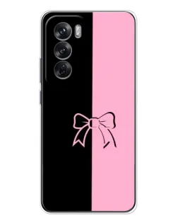 Чохол для OPPO Reno 12 з картинкою «Половинки банту»