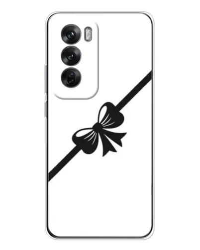 Чехол для OPPO Reno 12 с картинкой «Диагональный бант»