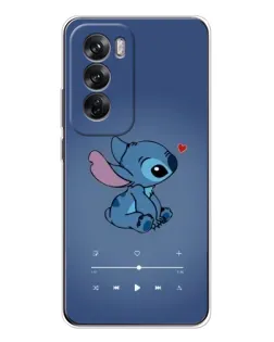 Чехол для OPPO Reno 12 с картинкой «Музыкальный Stitch»