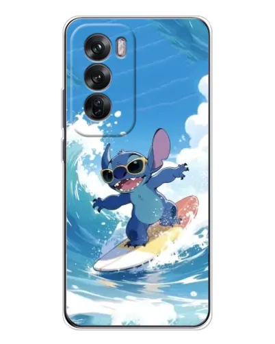 Чехол для OPPO Reno 12 с картинкой «Стич на волне» Чехол для OPPO Reno 12 с картинкой «Стич на волне»