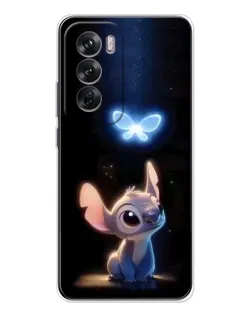 Чехол для OPPO Reno 12 с картинкой «Сияющий Стич»