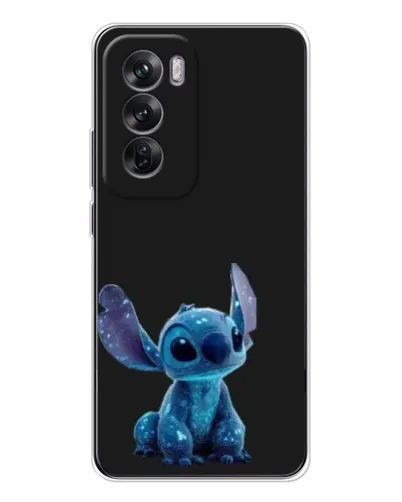 Чехол для OPPO Reno 12 с картинкой «Стич на черном» Чехол для OPPO Reno 12 с картинкой «Стич на черном»