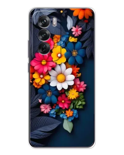 Чохол для OPPO Reno 12 з картинкою «Квіткова феєрія»